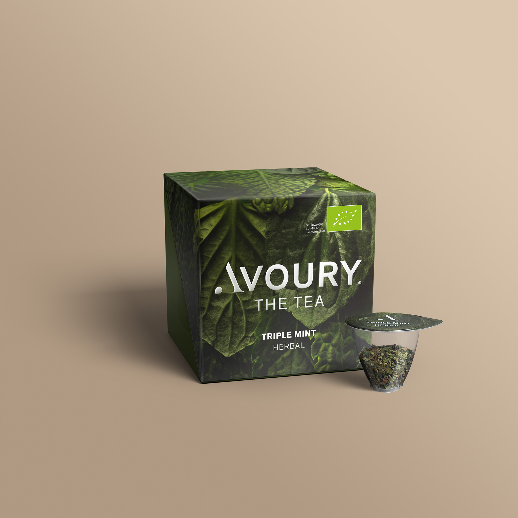 Triple Mint Teeverpackung mit Kapsel &ndash; Avoury
